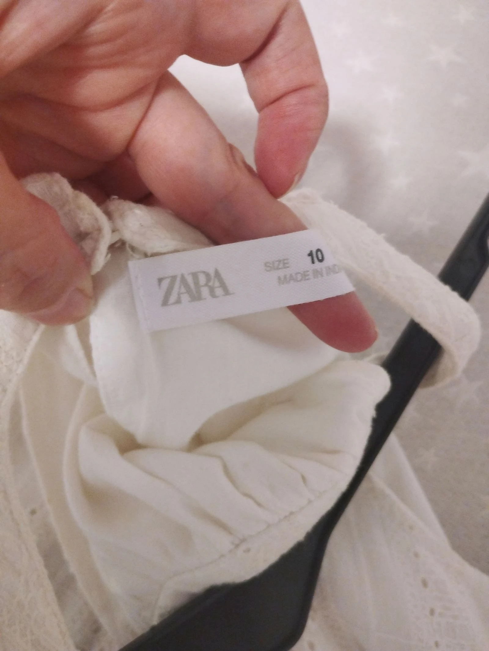 Zara Vestido largo bordado talla 10 – photo 9